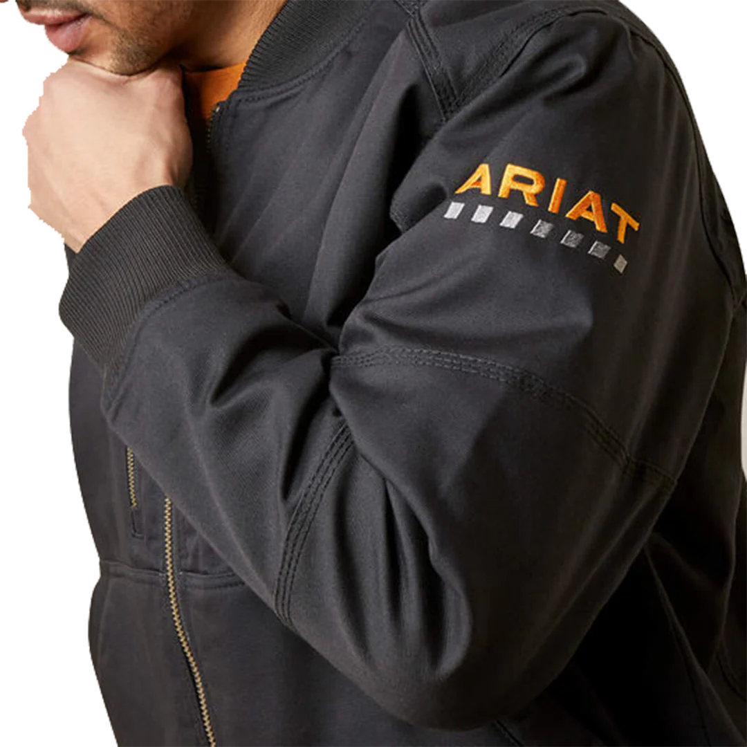 Ariat Men's Rebar Stretch Canvas Bomber Jacket
