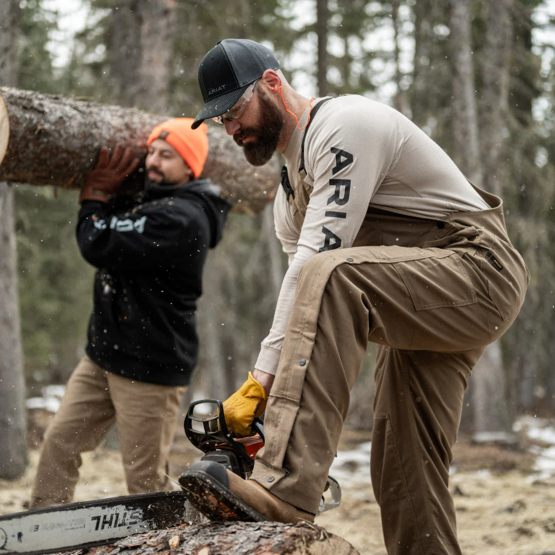 Ariat Men's Rebar Dura Canvas Unlined Bib Overalls