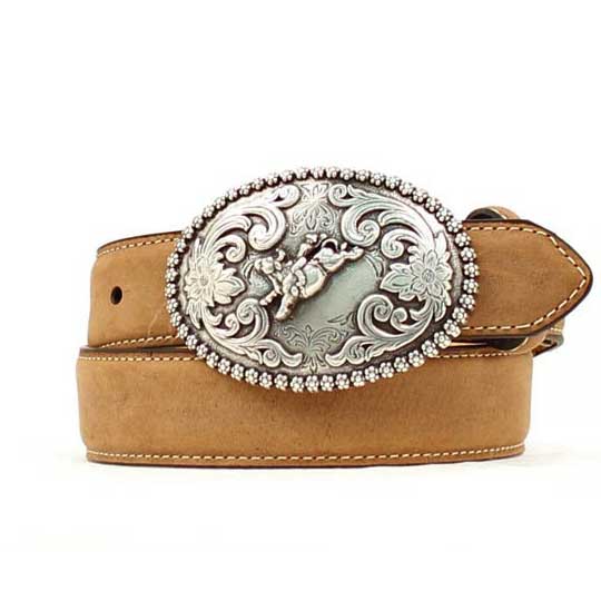 Nocona Kids' Belt With Oval Bronco Buckle