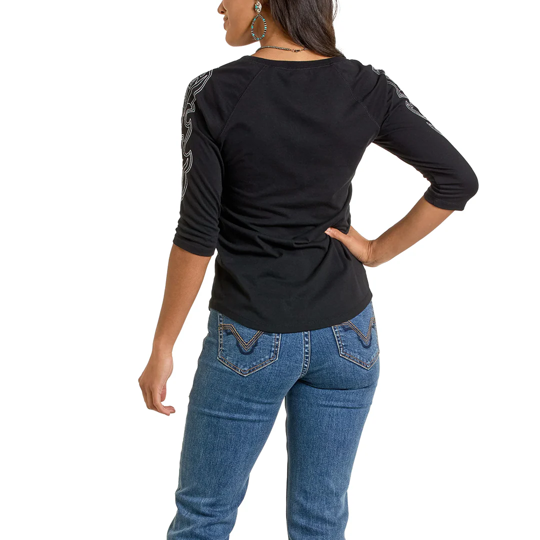 Rock & Roll Denim Women's Raglan Screen Blouse