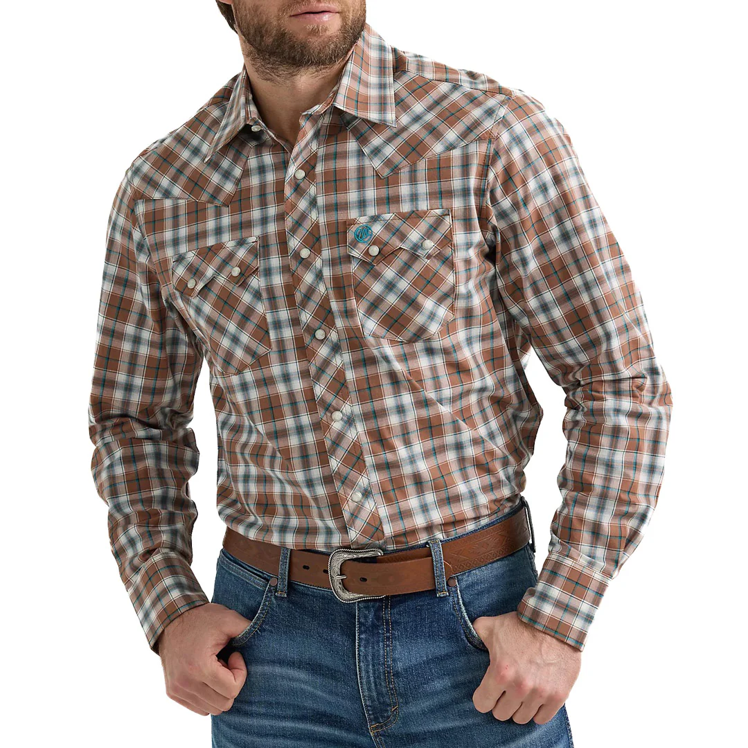 Wrangler Men's Retro Sawtooth Snap Shirt