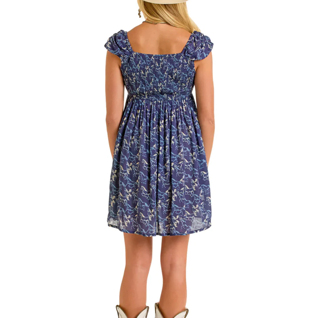 Rock & Roll Denim Women's Horse Mini Dress