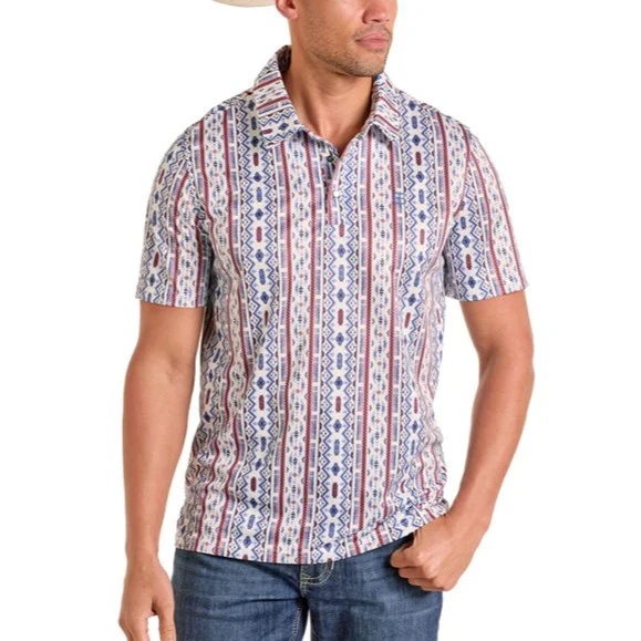 Panhandle Men's Southwestern Aztec Performance Polo