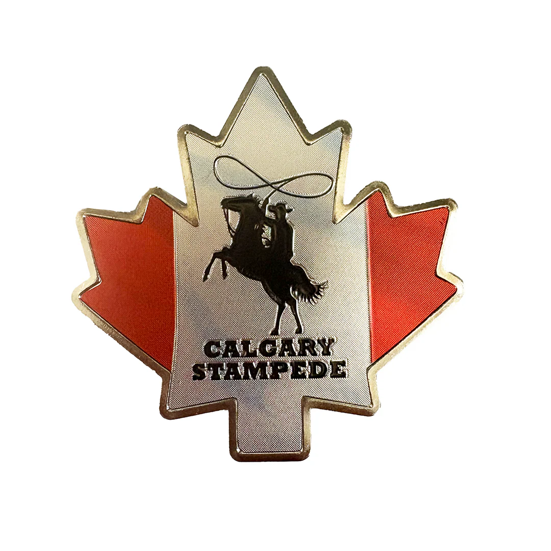 Calgary Stampede Maple Leaf Magnet