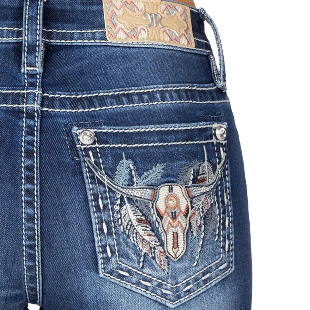 Miss Me Women's Longhorn Bootcut Jeans
