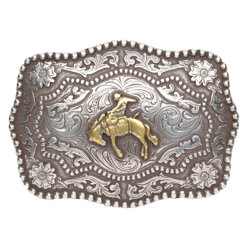 AndWest Men's Bronco Buster Antique Buckle