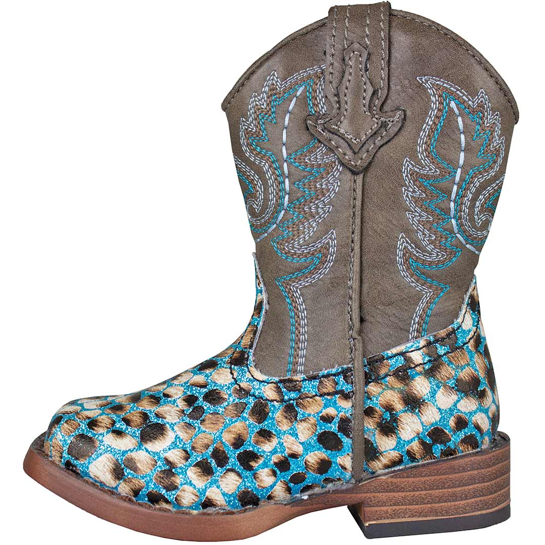 Roper Toddler Girls' Glitter Leopard Cowgirl Boots