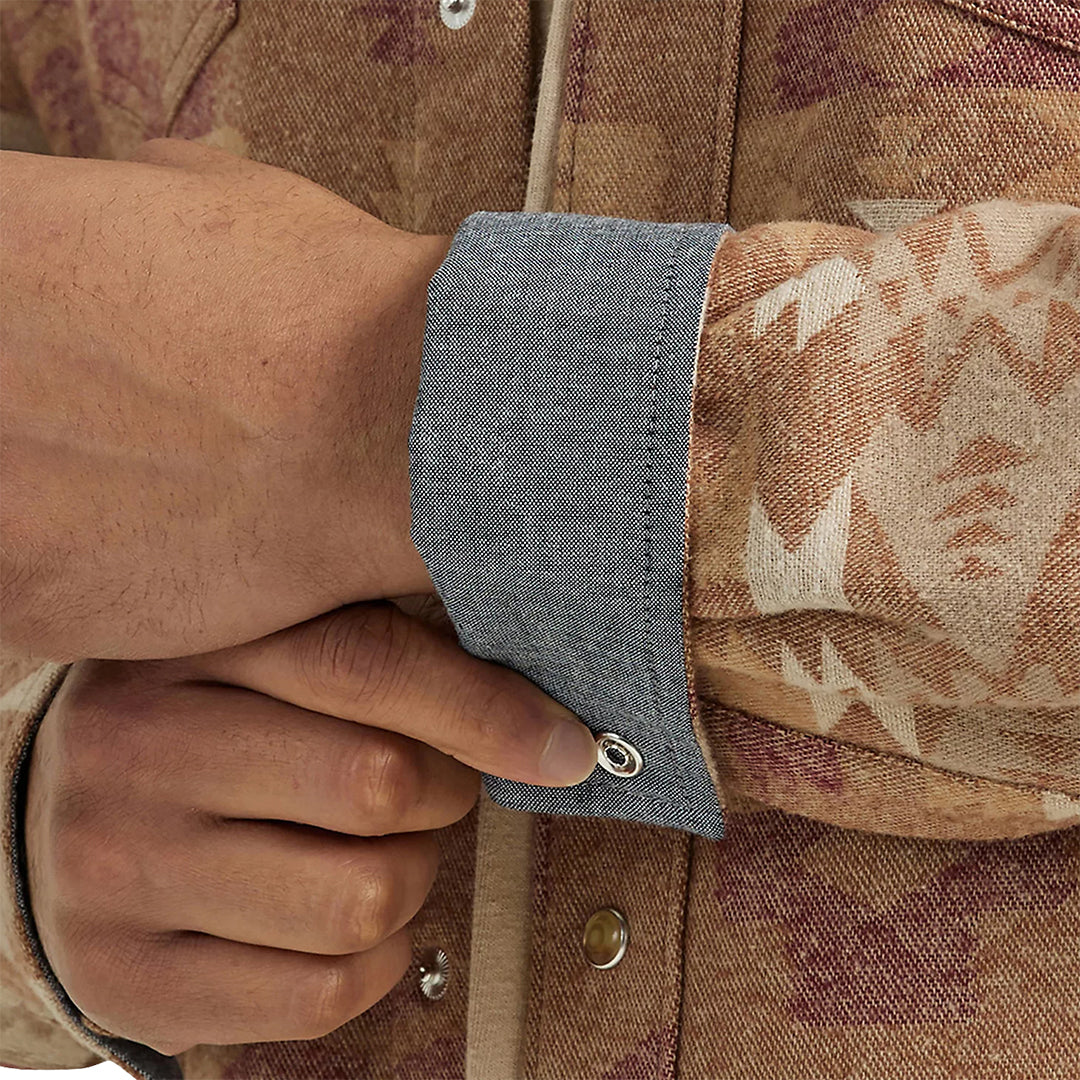 Wrangler Men's Retro Premium Jacquard Snap Shirt Jacket