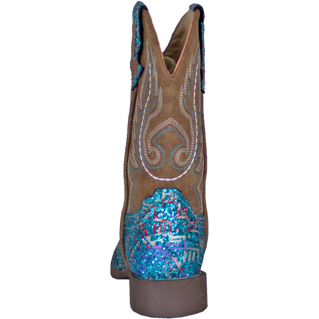 Roper Girls' Aztec Glitter Cowgirl Boots