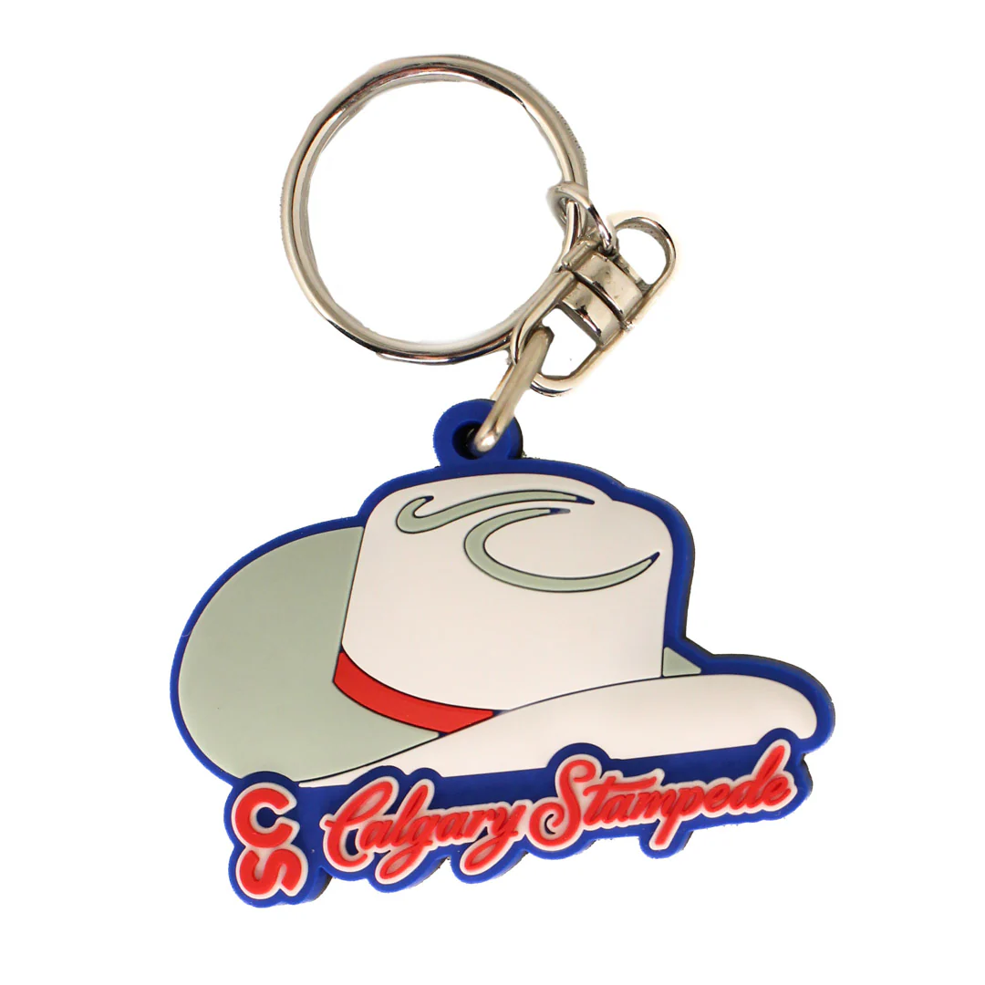 Postcard Souvenirs CS Rubber Hat Key Chain
