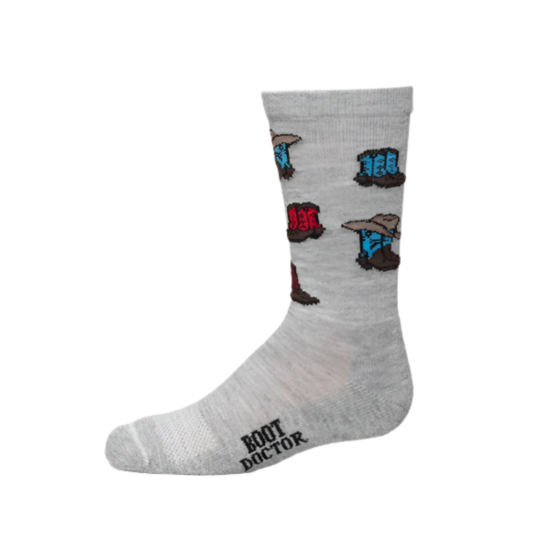 Boot Doctor Kids' Cowboy Boot With Hat Socks