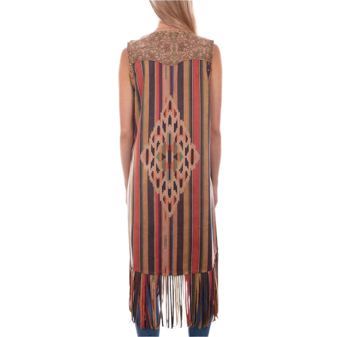 Scully Women's Microfiber Serape Print Vest