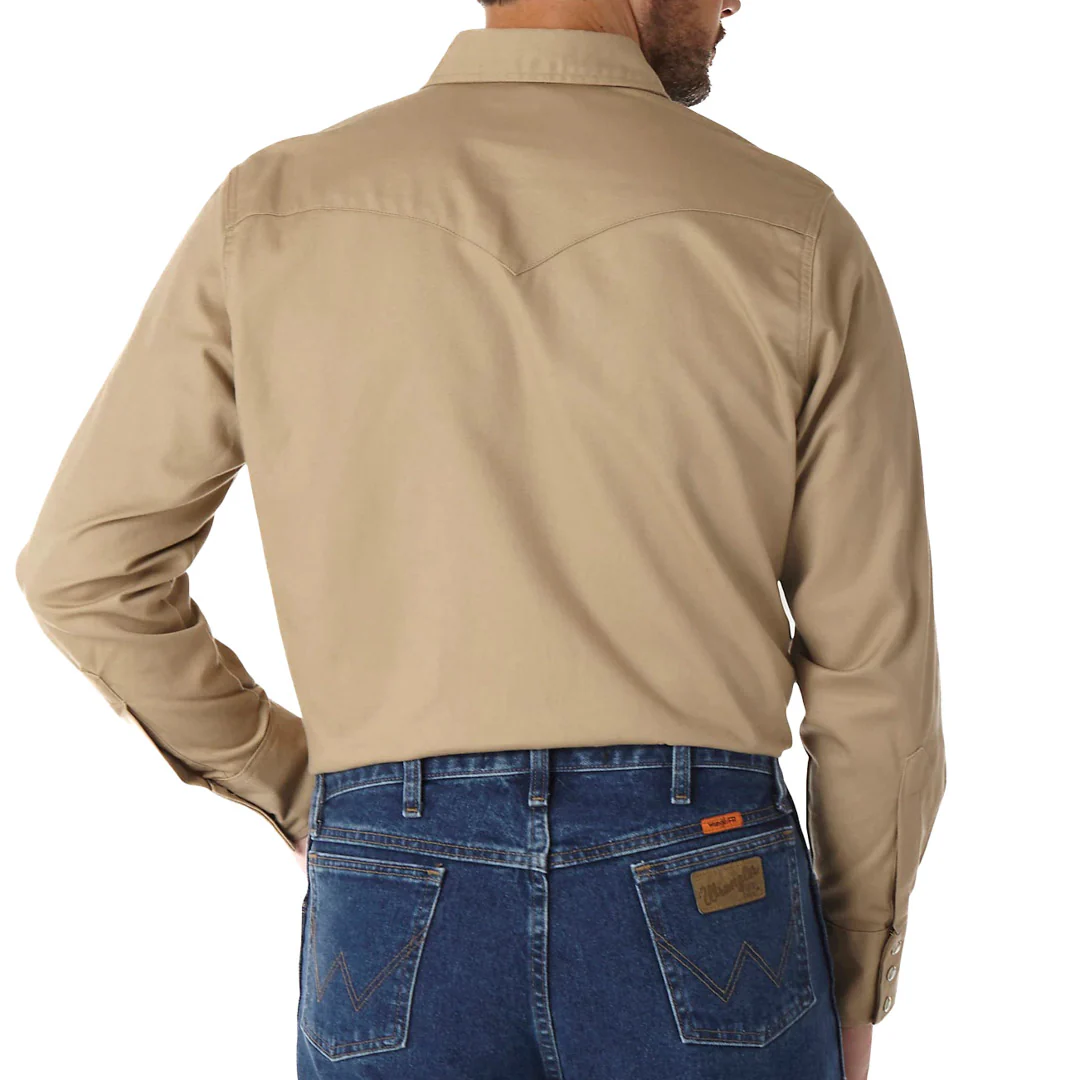 Wrangler Men's Flame Resistant Solid Work Shirt