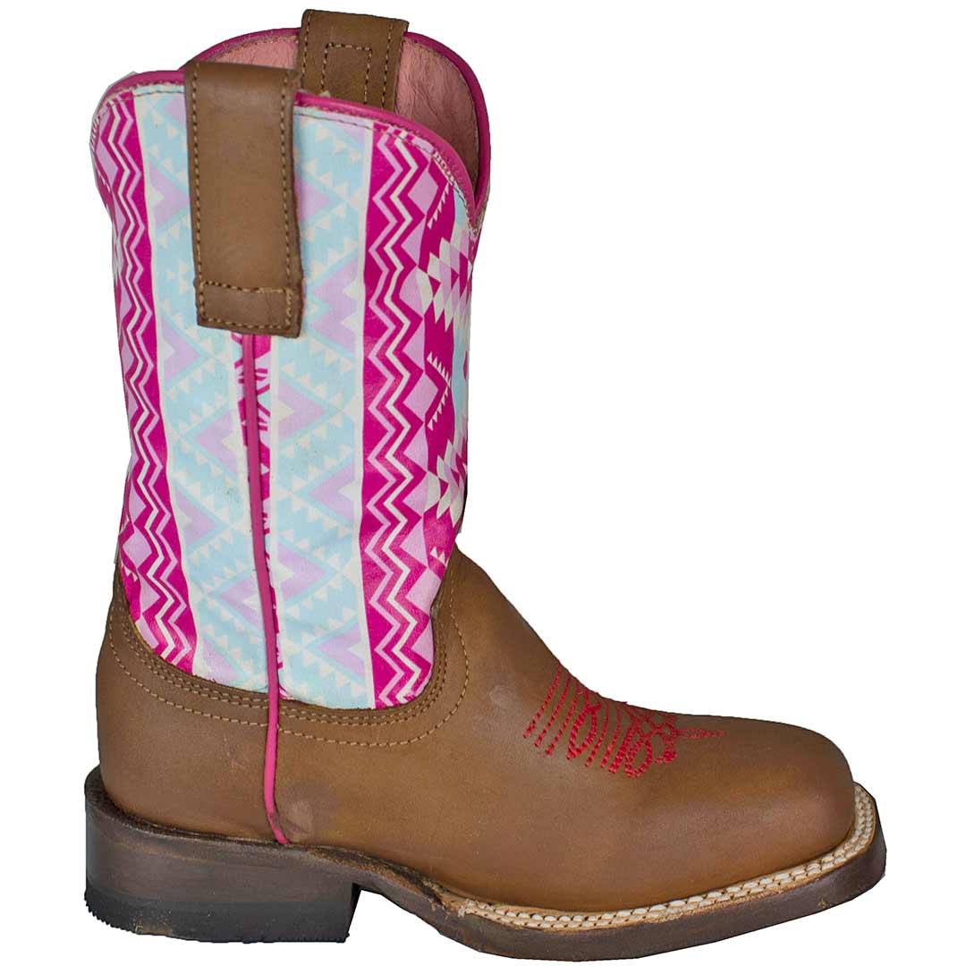 Roper Girls' Aztec Shaft Cowgirl Boots