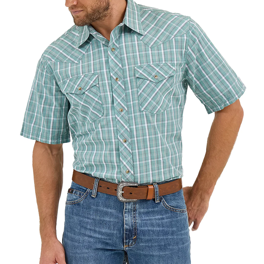 Wrangler Men's 20X Competition Advanced Comfort Short Sleeve Snap Shirt