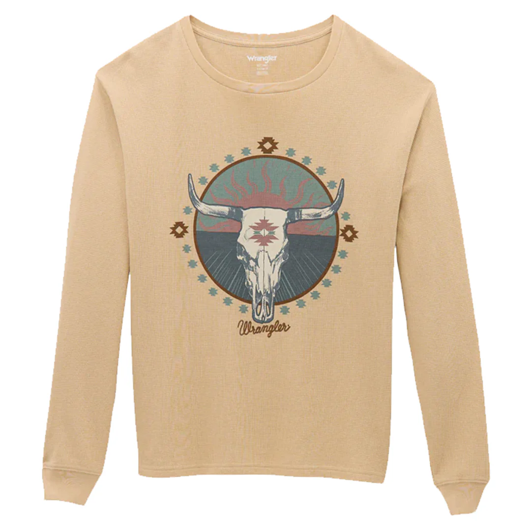 Wrangler Women's Thermal Screen Long Sleeve T-Shirt