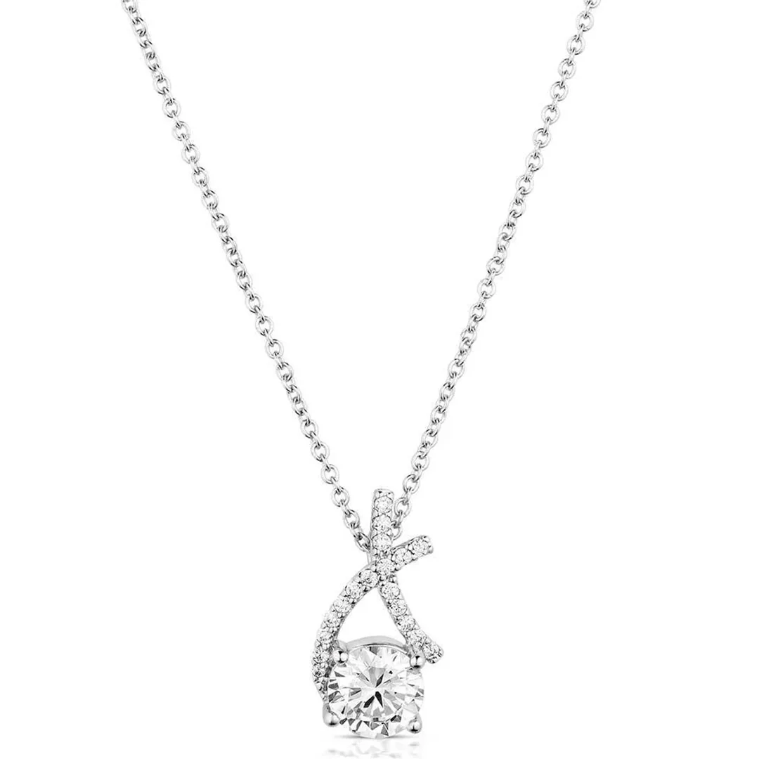 Montana Silversmiths Hugs & Kisses Crystal Necklace