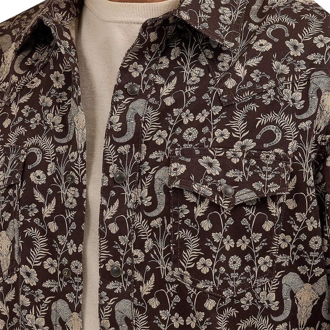 Wrangler Men's Retro  Premium Long Sleeve Snap Shirt