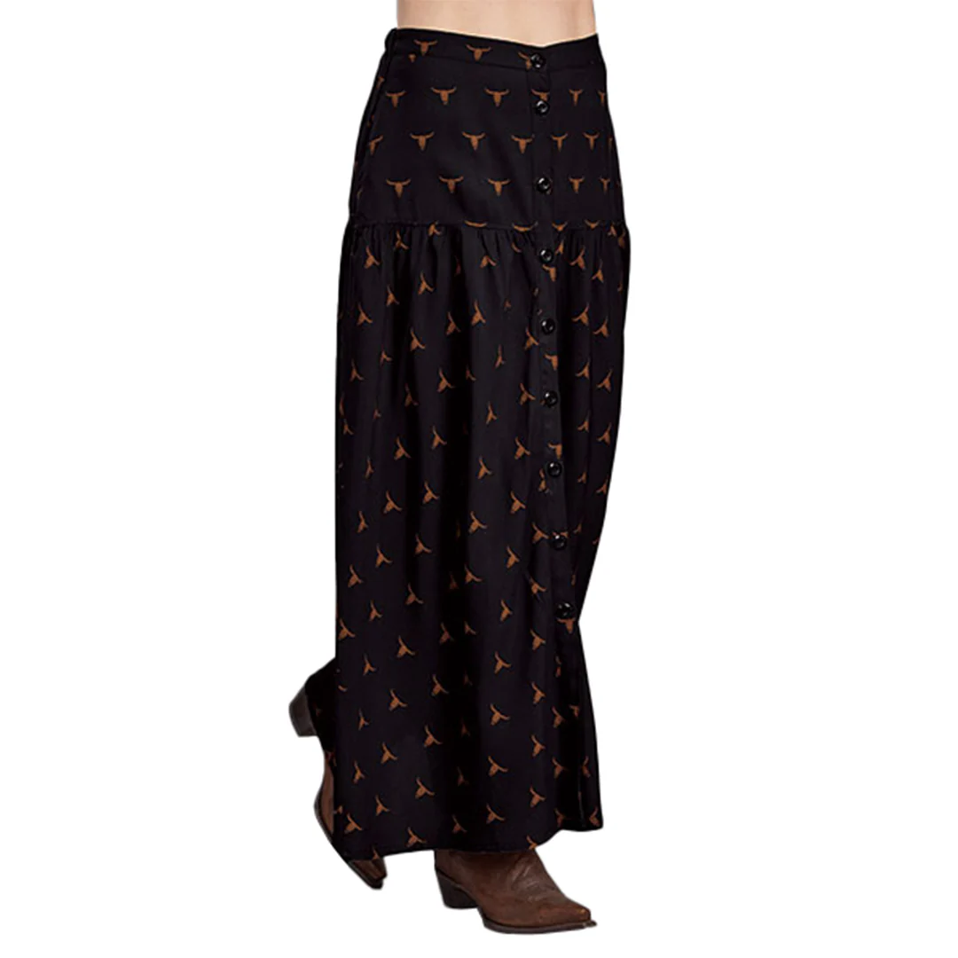 Stetson Women's Steer Head Print Skirt