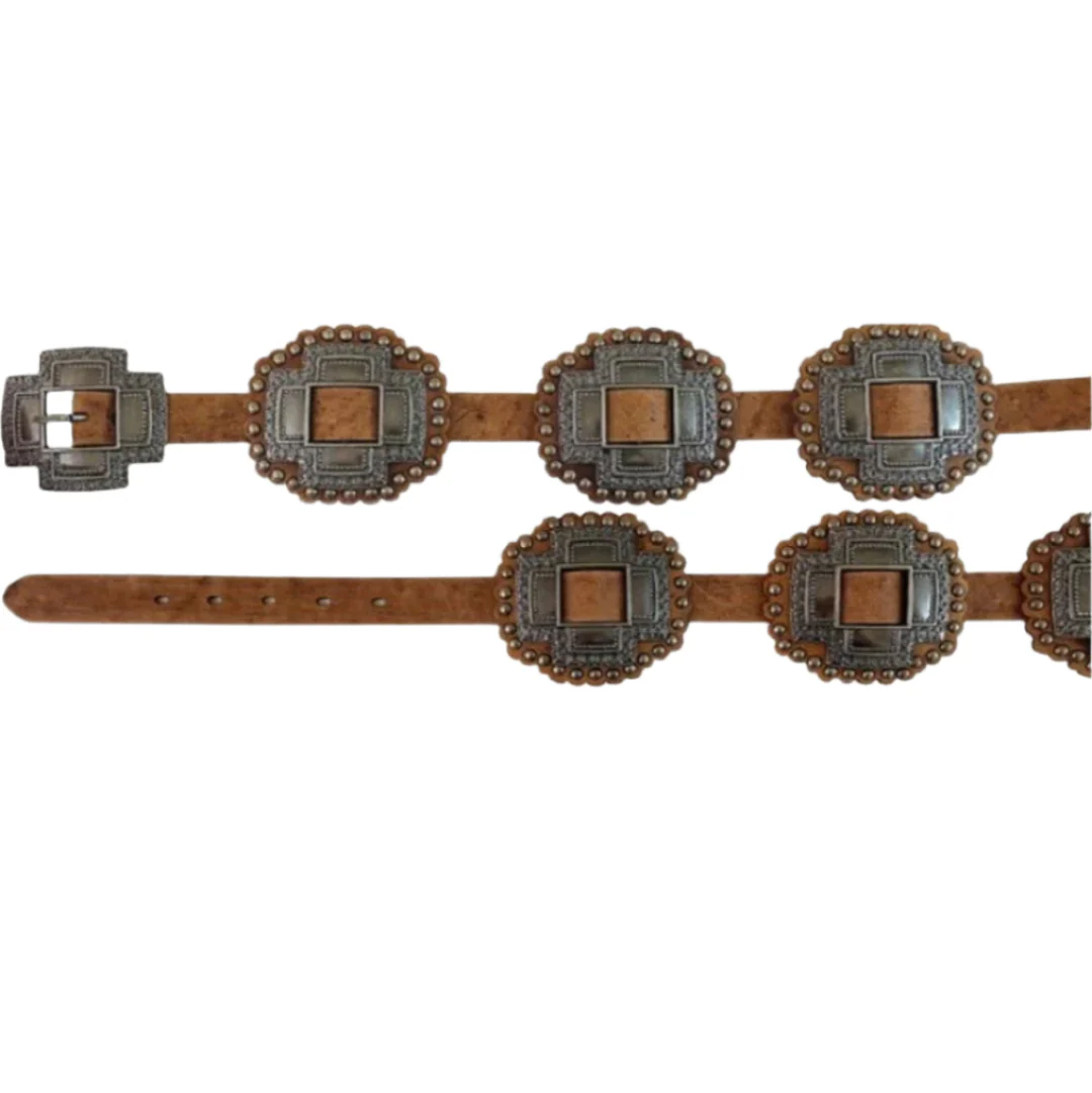 Roper Women's Cross Shaped Conchos Belt