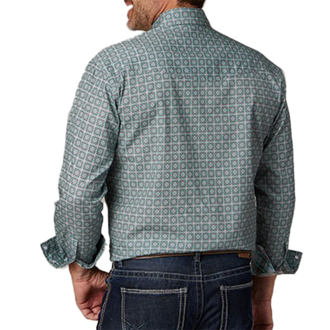 Roper Men's Amarillo Medallion Print Snap Western Shirt