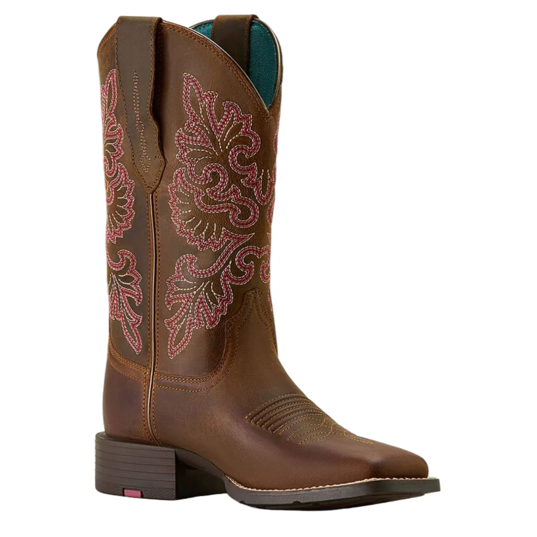Ariat Women's Round Up StretchFit Wide Square Toe Western Boots