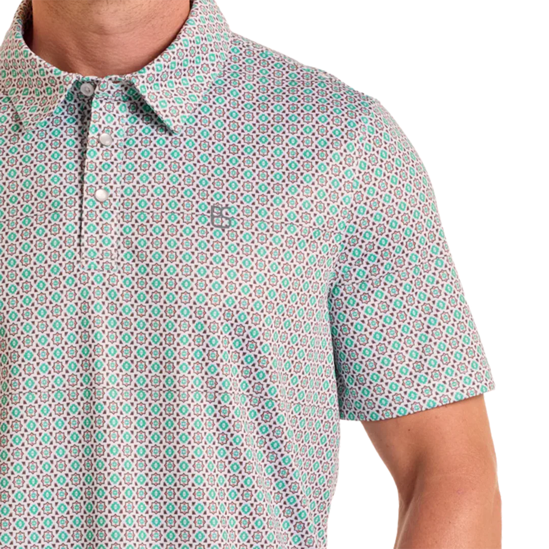 Panhandle Men's Aztec Geometric Print Performance Polo