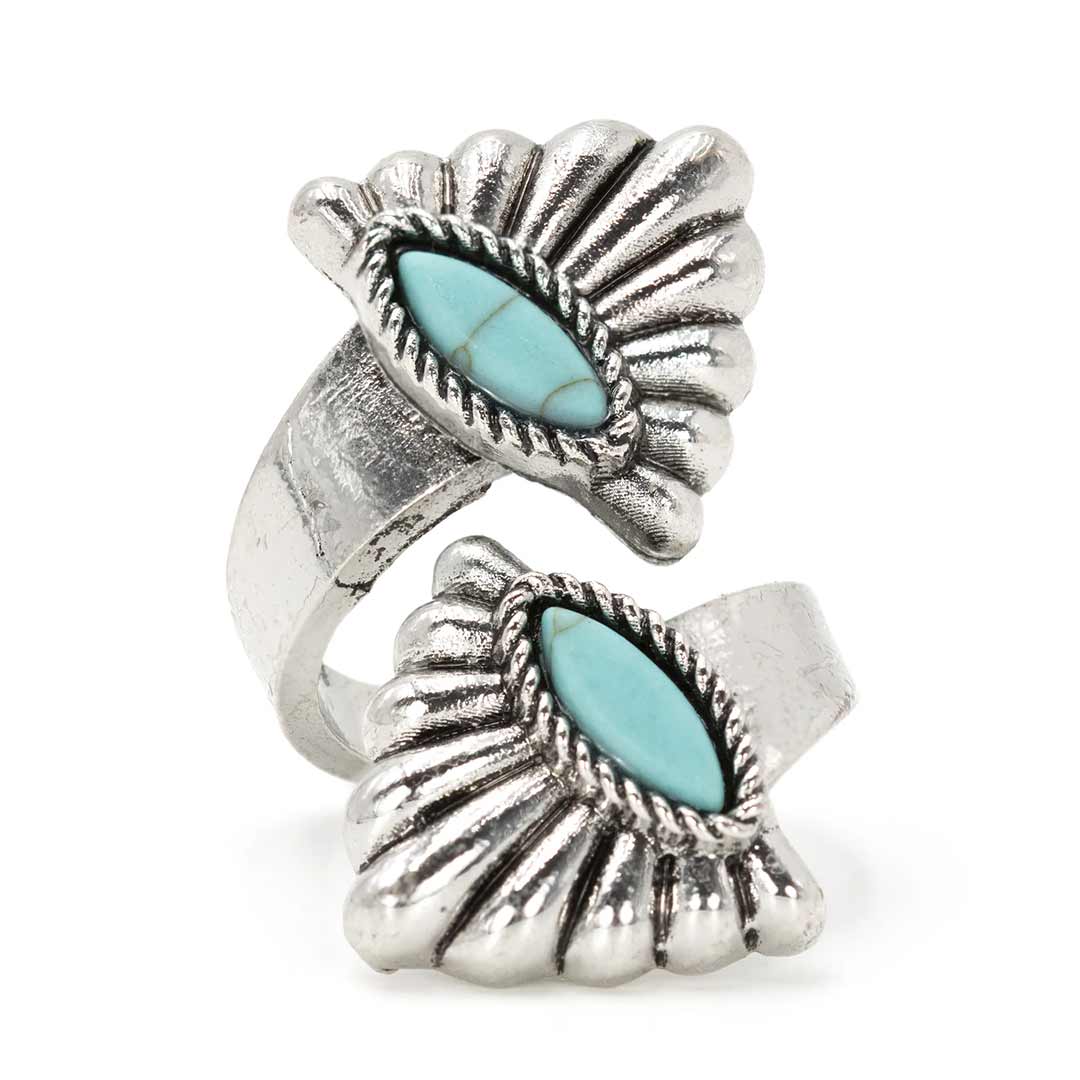 Cowgirl Confetti Women's Silver Wings Ring