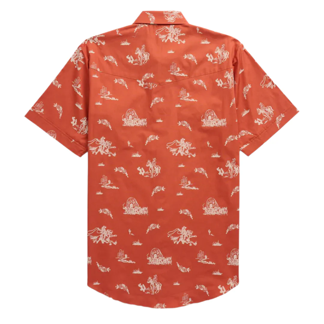 Ely Cattleman Men's Cowboy Short Sleeve Snap Shirt