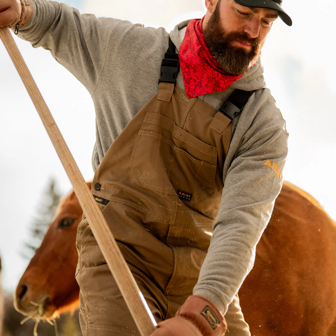 Ariat Men's Rebar Dura Canvas Unlined Bib Overalls