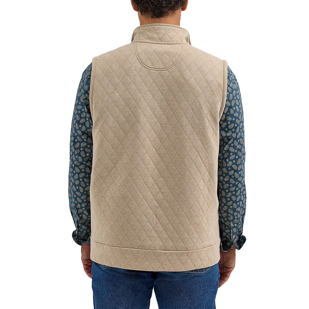 Wrangler Men’s George Strait Zip Front Solid Knit Vest