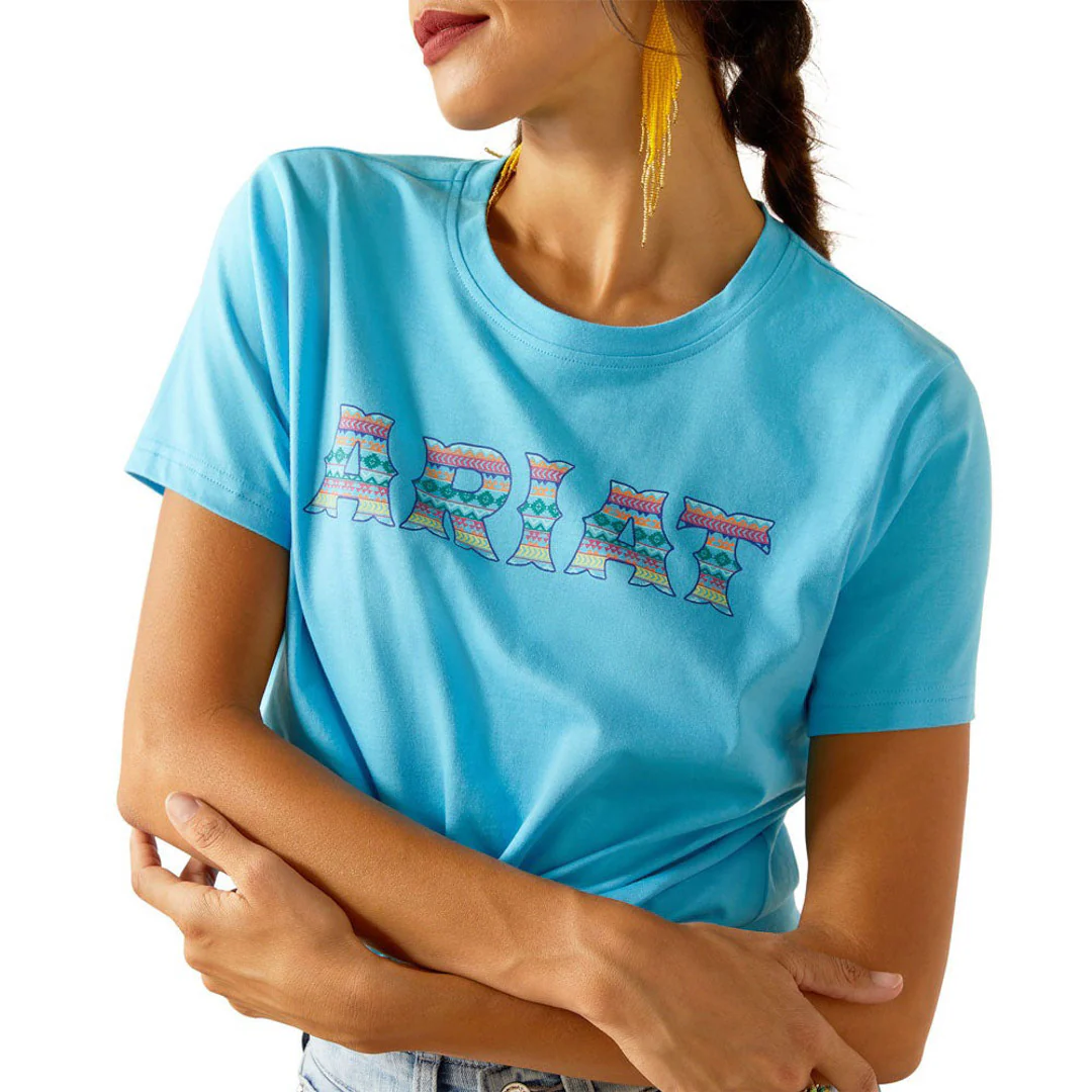 Ariat Women's Logo T-Shirt In Turquoise
