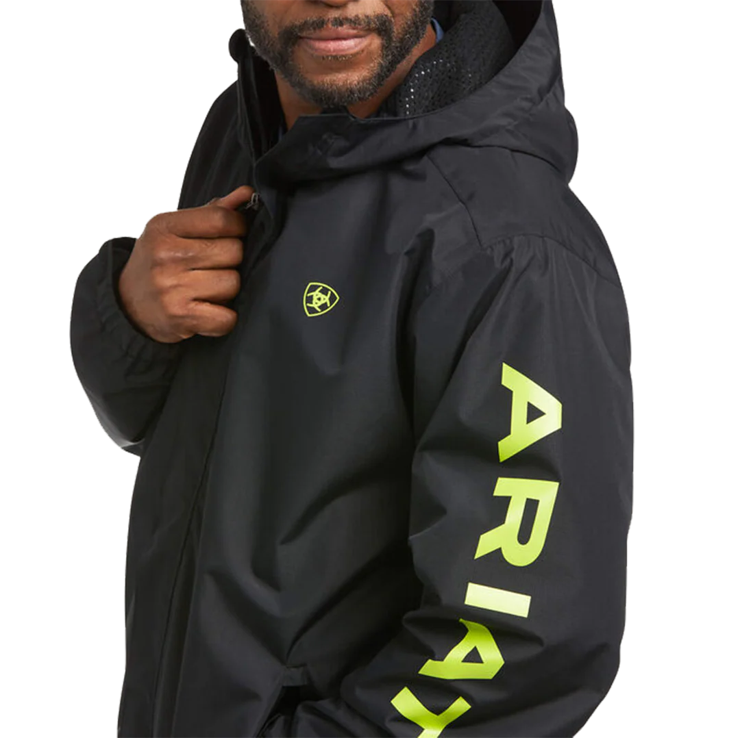Ariat Men's Rebar Stormshell Logo Waterproof Jacket