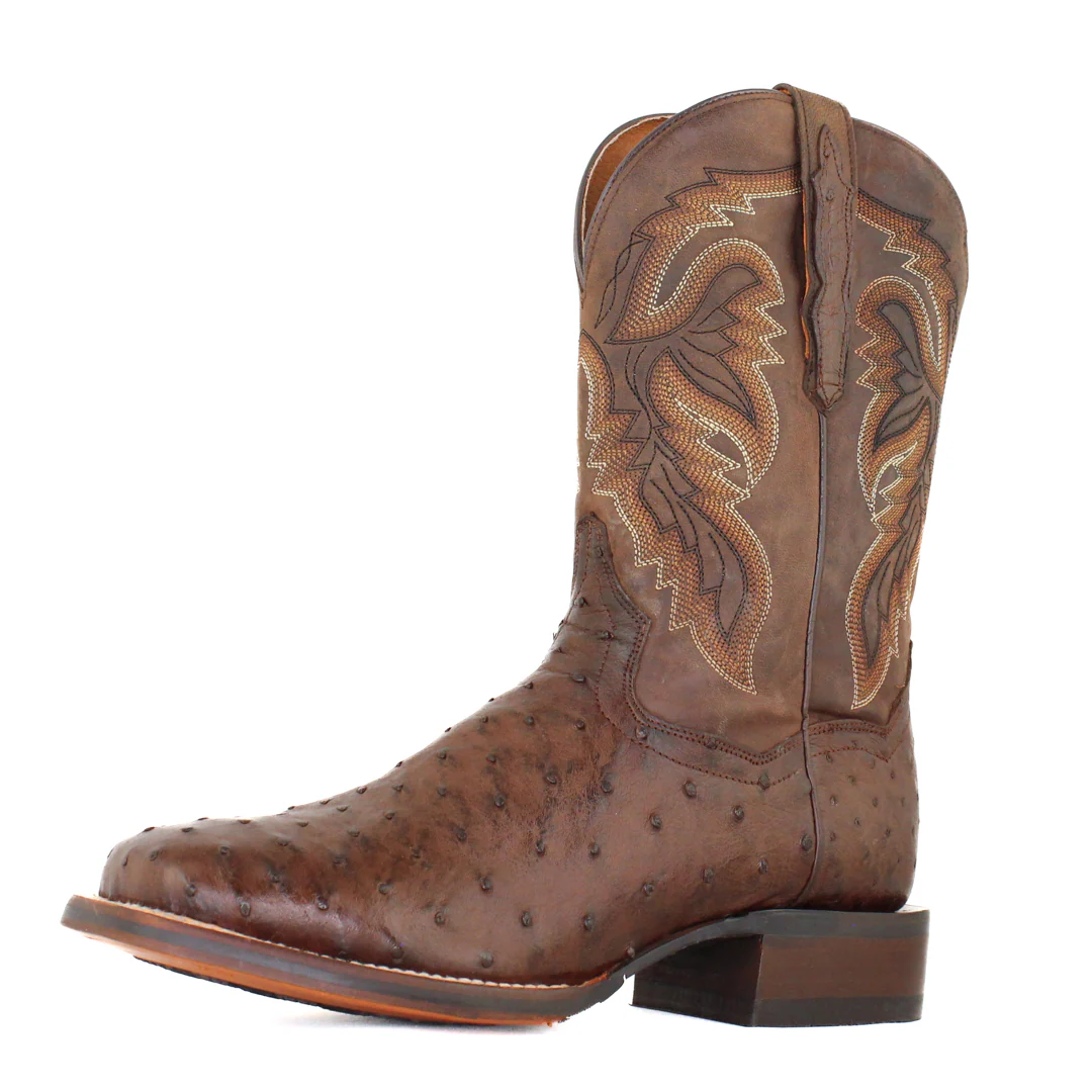 Dan Post Men's Alamosa Full Quill Ostrich Cowboy Boots