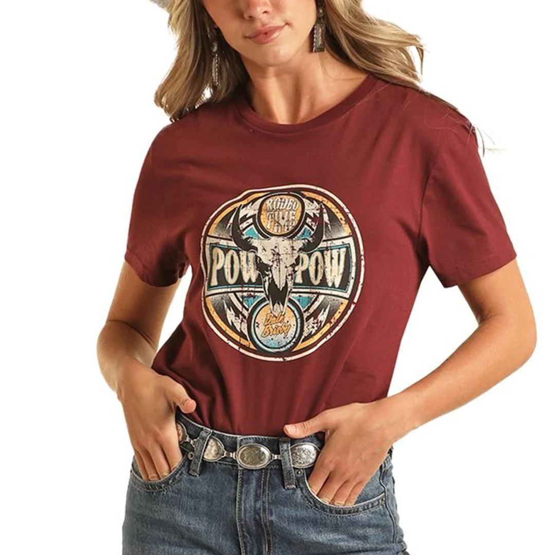 Rock & Roll Women's Dale Brisby Yeah Pow T-Shirt