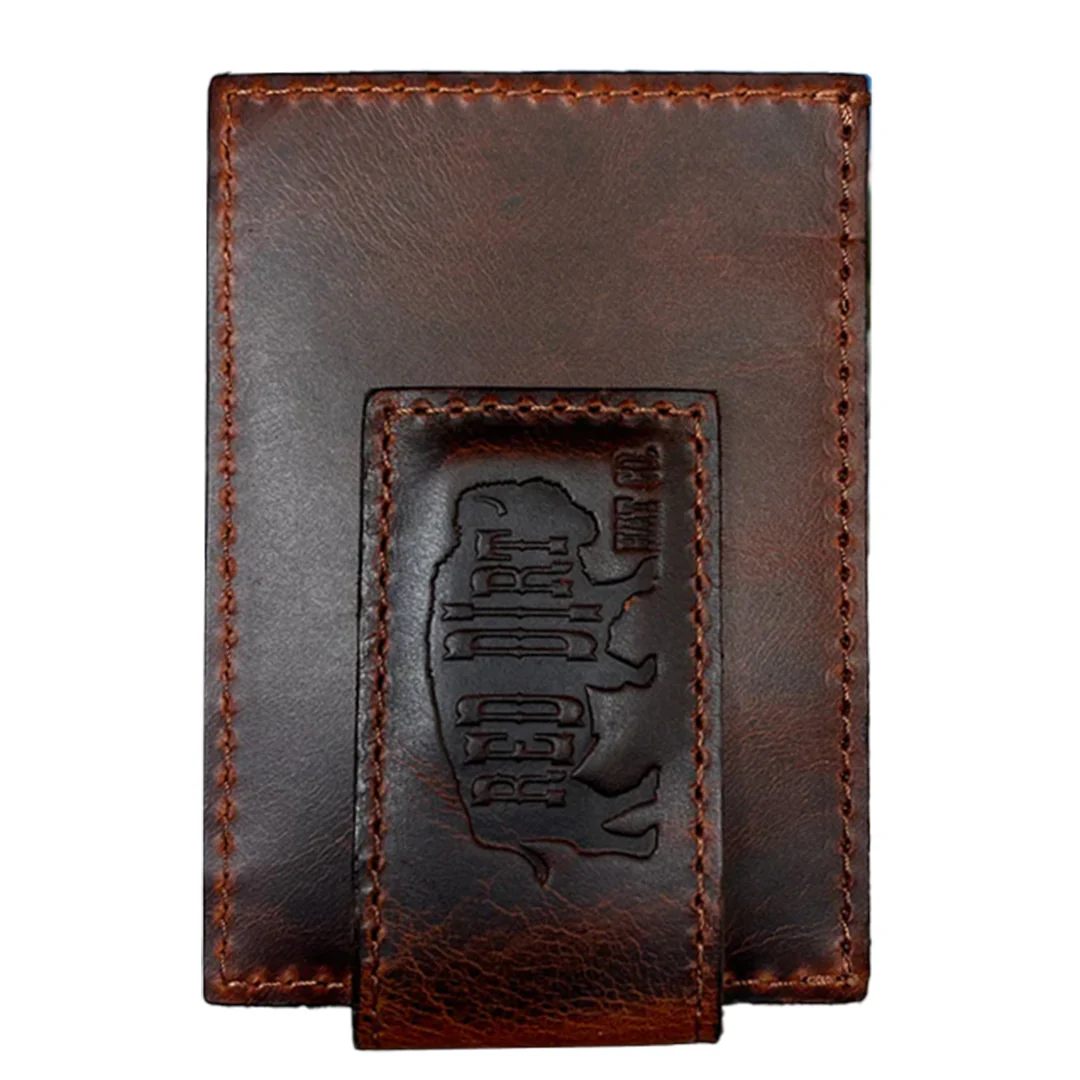 Red Dirt Hat Co. Chestnut Money Clip Card Case