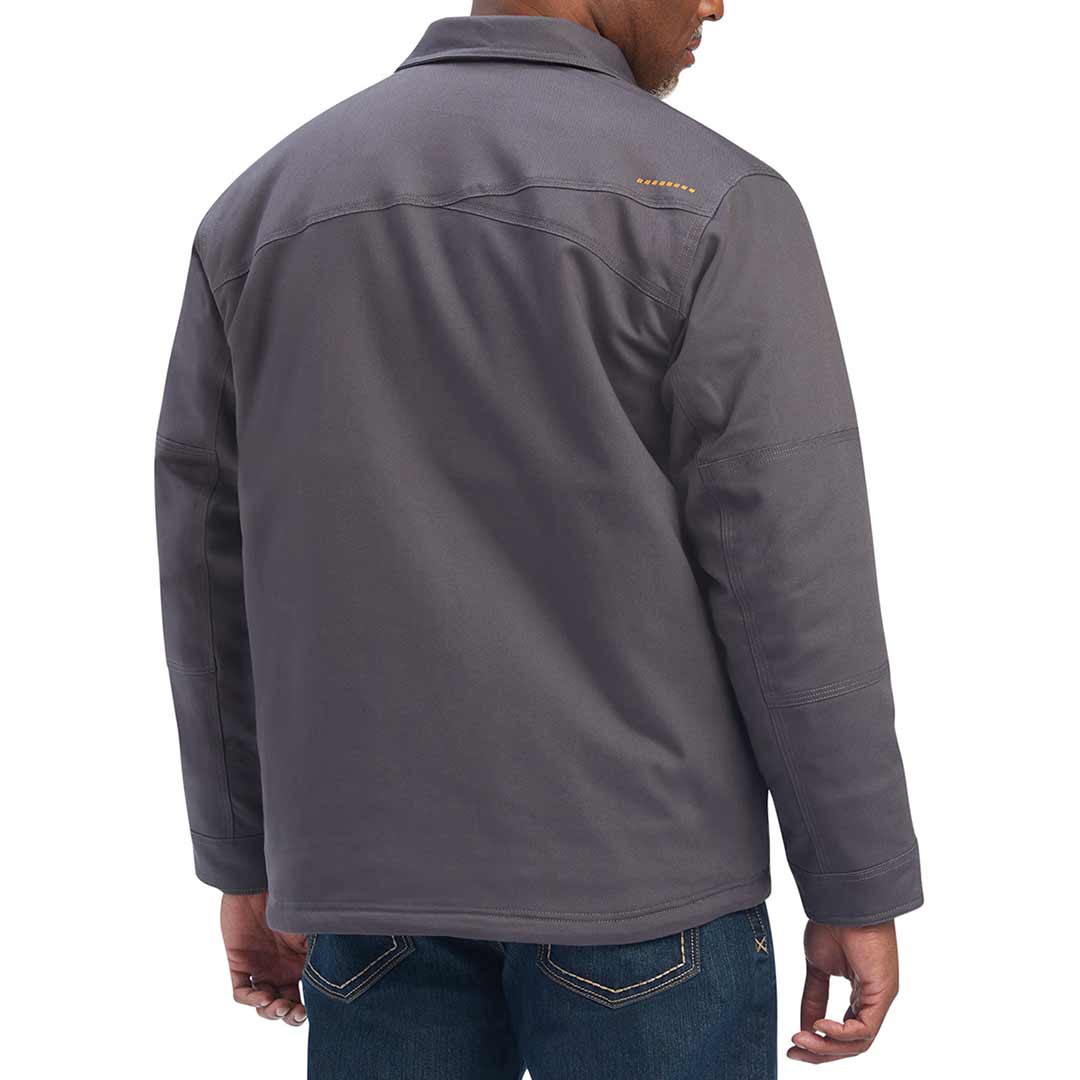 Ariat Men's Rebar Dura Canvas Sherpa-Lined Coat