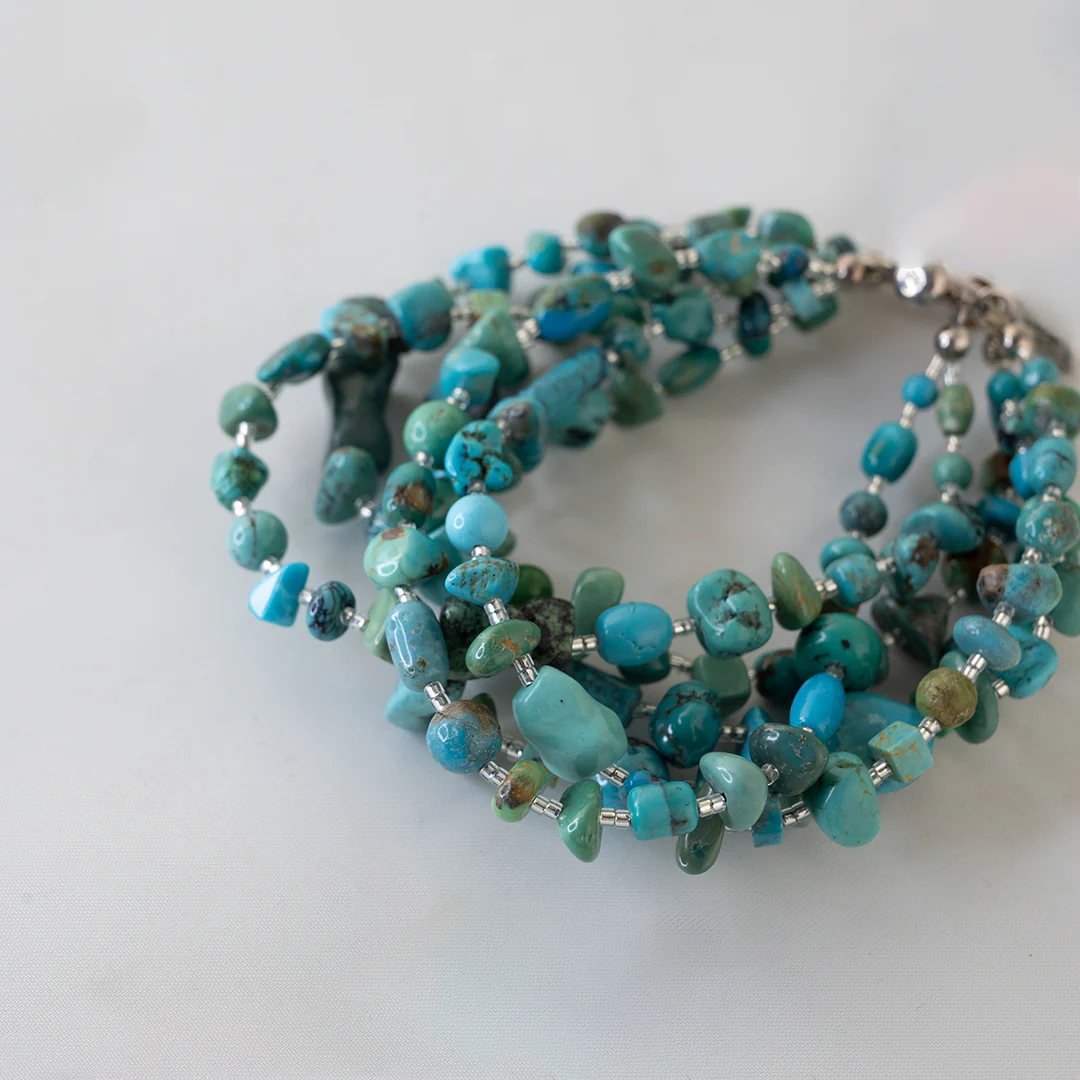 Paige Wallace 6 Strand Bead Mix Bracelet