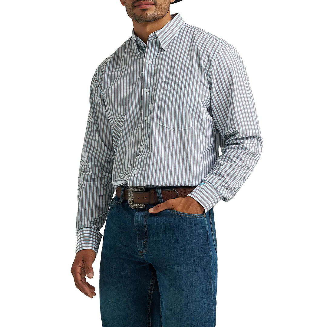 Wrangler Men's Cody Johnson Long Sleeve Button Down Shirt