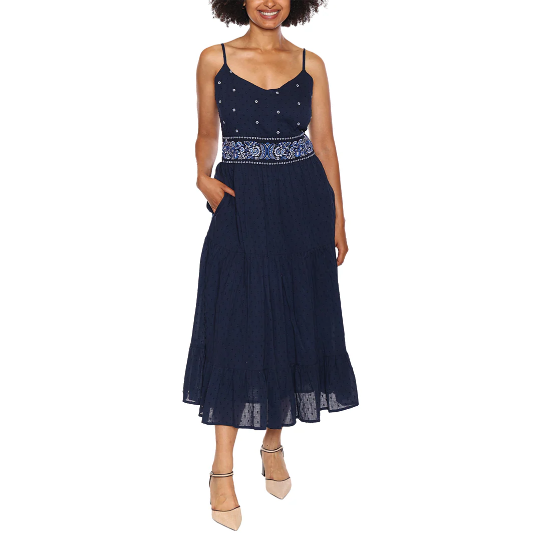 Papa Fashions Women's Eyelet Dress