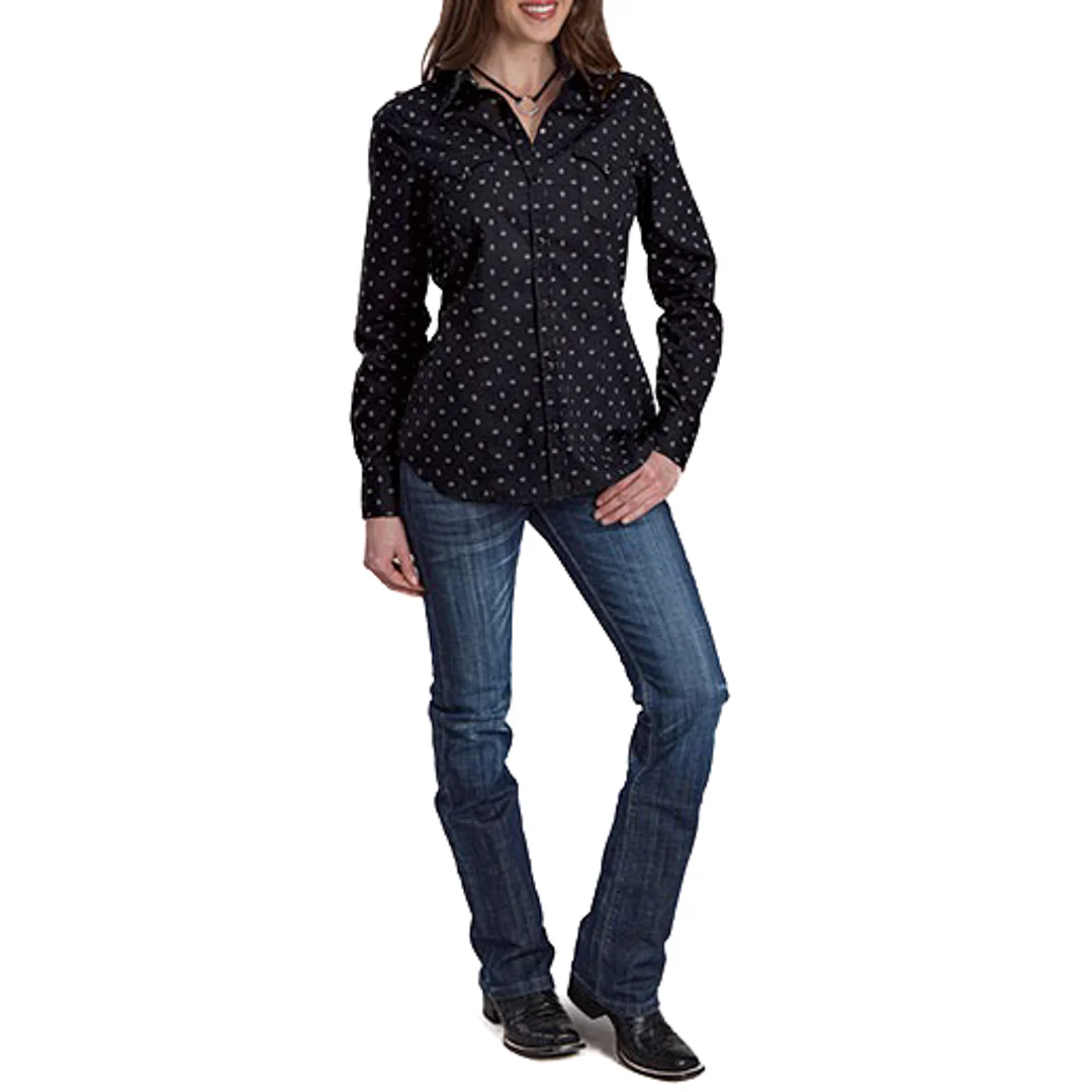 Roper Women's Broken Diamond Print Snap Shirt