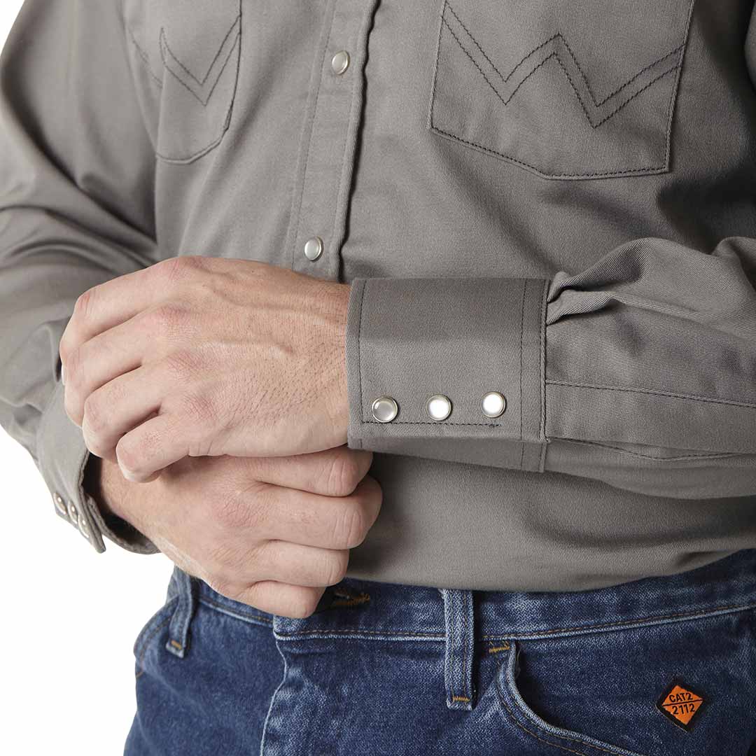 Wrangler Men's FR Flame Resistant Snap Work Shirt