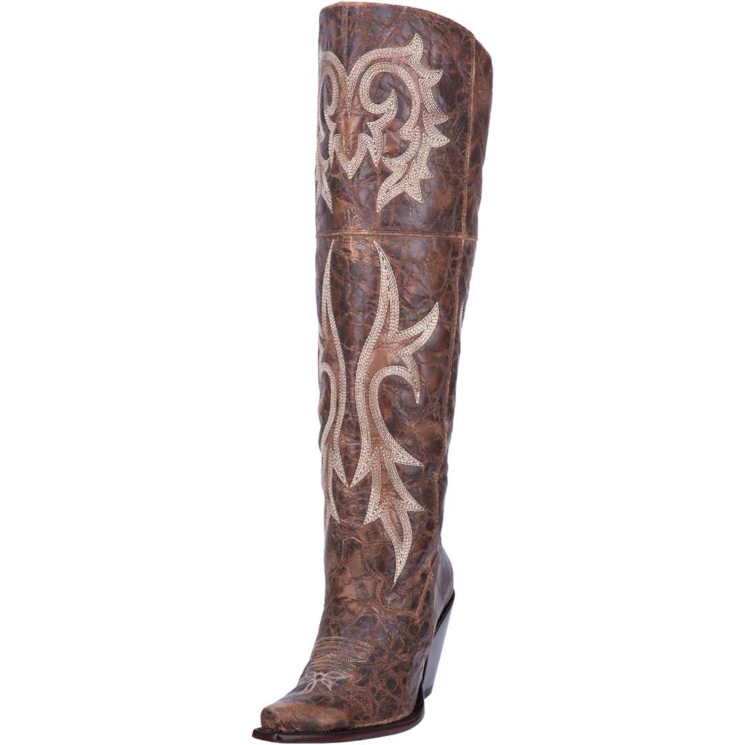 Dan Post Women's Jilted Leather Over the Knee Cowgirl Boots