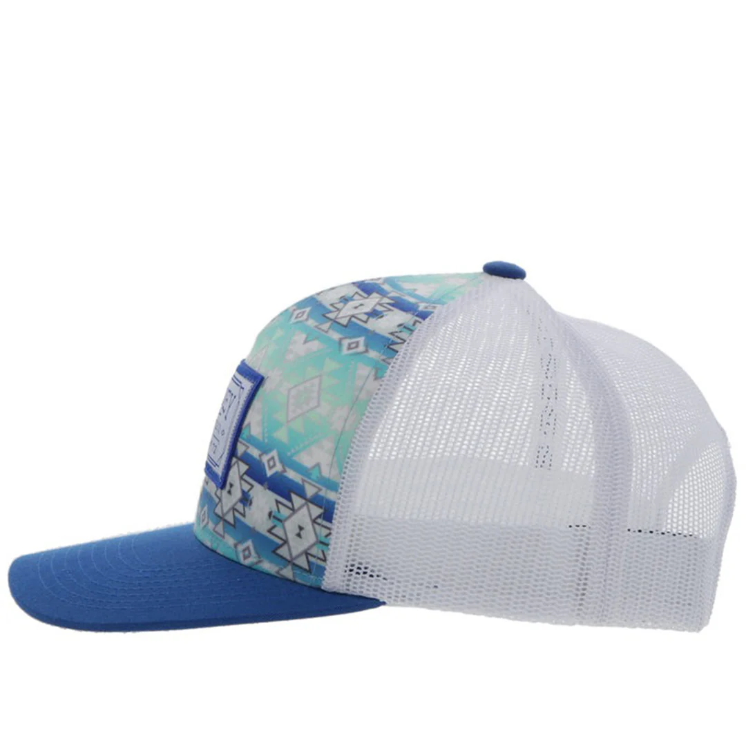 Hooey Brands Women's Youth Doc Teal/White  W/Aztec Cap