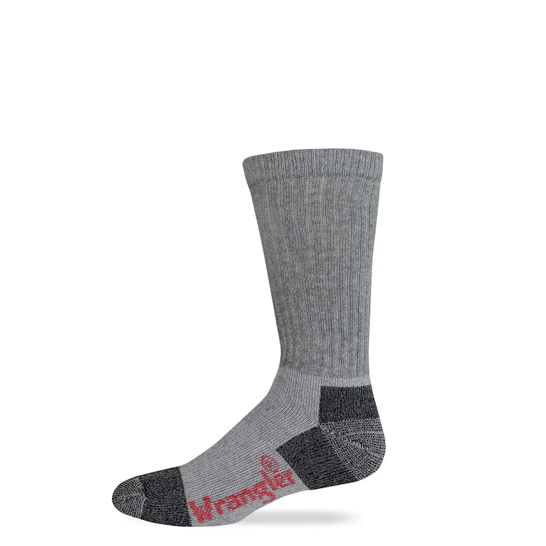Wrangler Steel Toe Cotton Work Crew Sock - 2 Pack