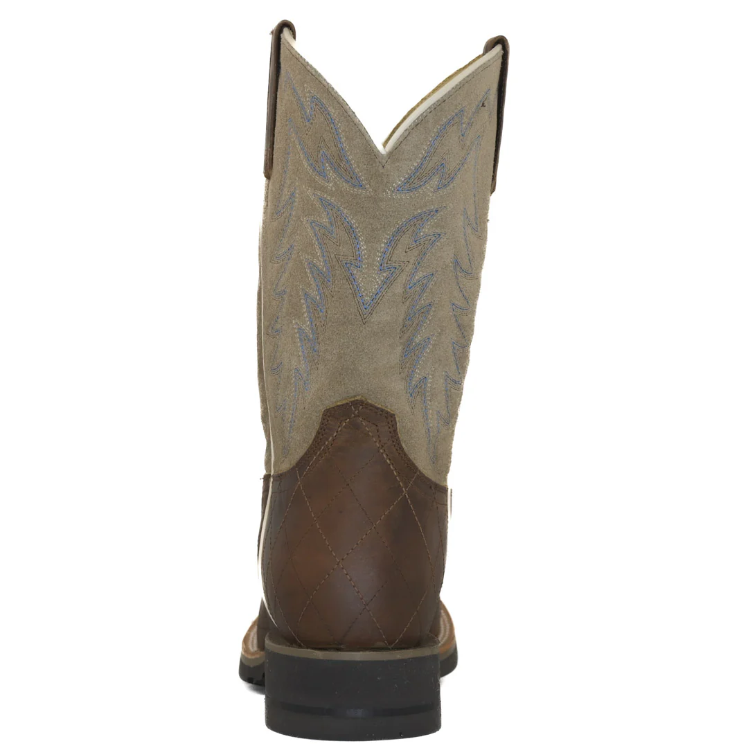 Roper Men's Diamond Stitching Shape Suede Boots