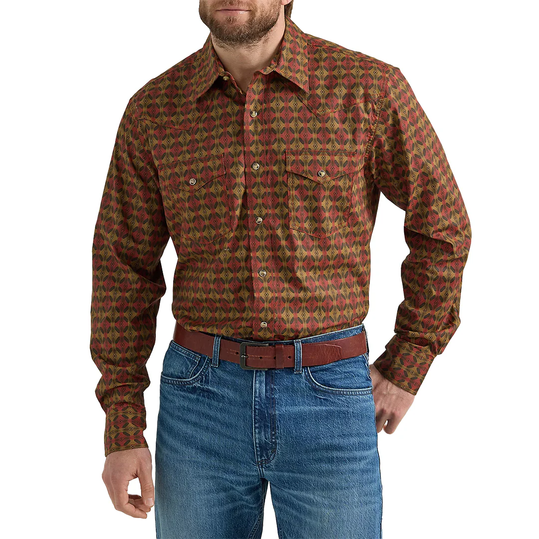 Wrangler Men's 20X Competition Advanced Comfort Long Sleeve Snap Shirt