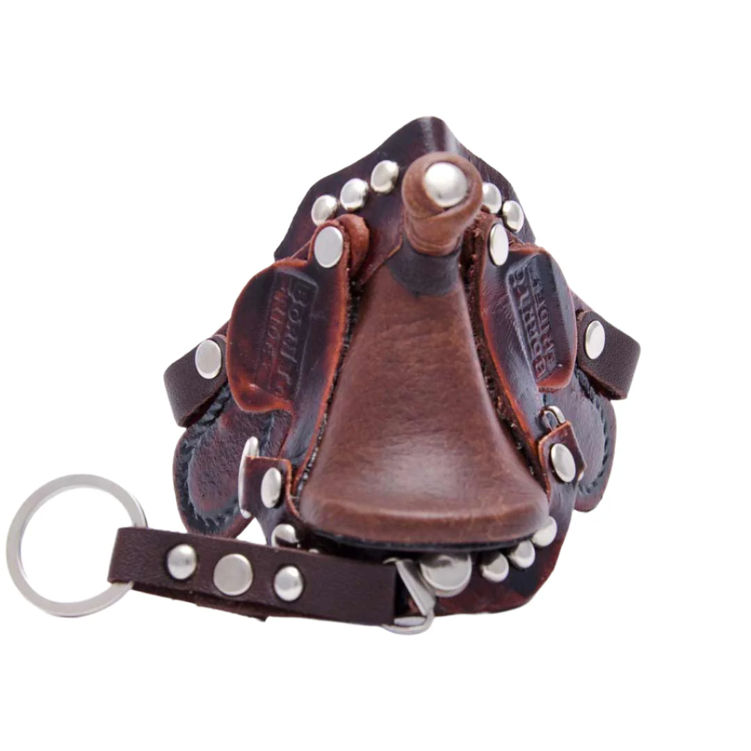 Phunky Horse Born to Ride Saddle Keychain