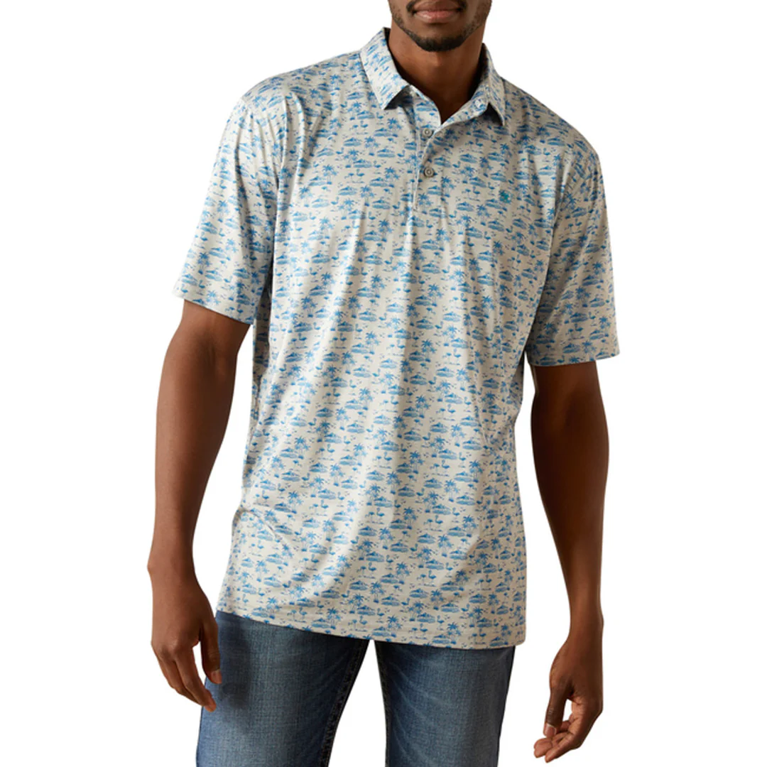 Ariat Men's All Over Print Polo