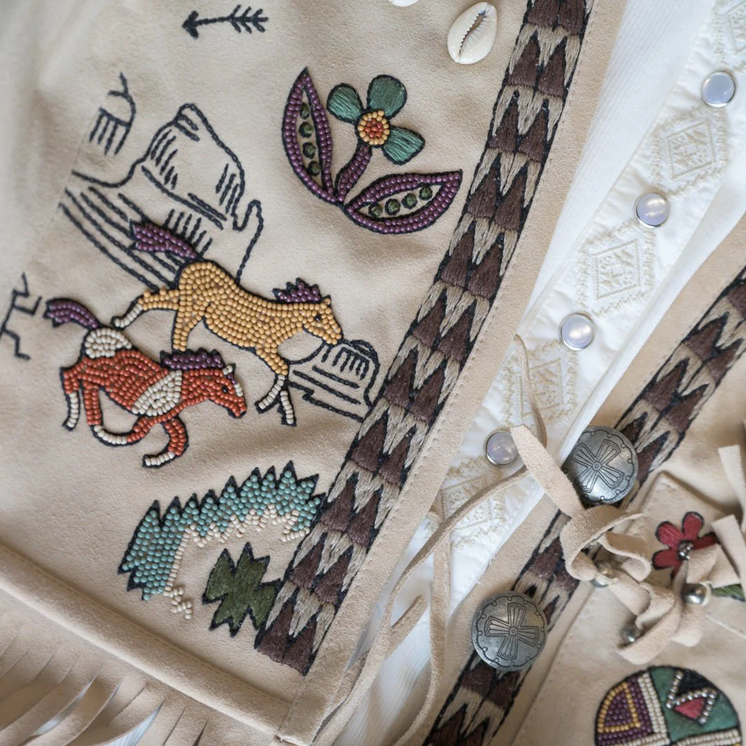 Double D Ranch Women's Sentinel Mesa Leather Vest